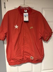 Nike Authentics Men’s Sz Medium Warm-Up Shirt University Red FN1456-657 NEW