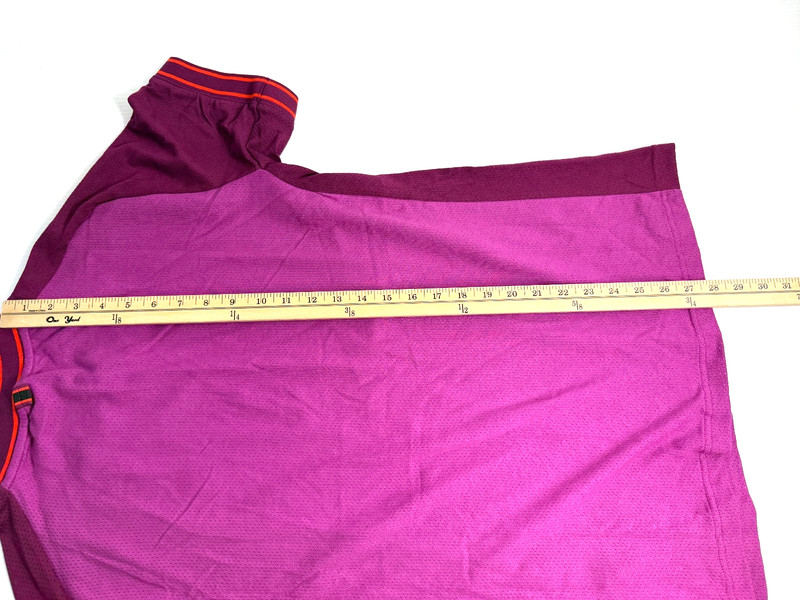 Nike Court Heritage Short-Sleeve Tennis Top Hot Fuchsia Men's Size M FN0318-518 gallery