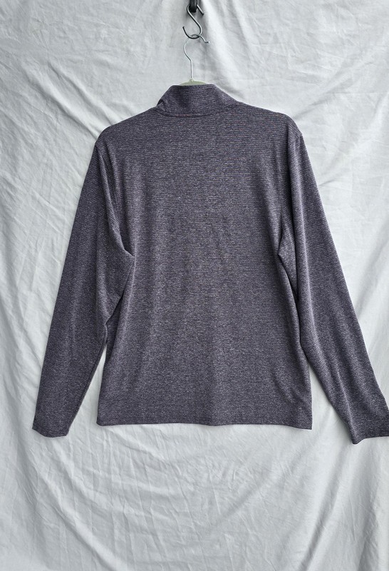 Body Glove Shirt Mens Medium Gray 1/4 Zip Mock Neck Long Sleeve Pullover gallery