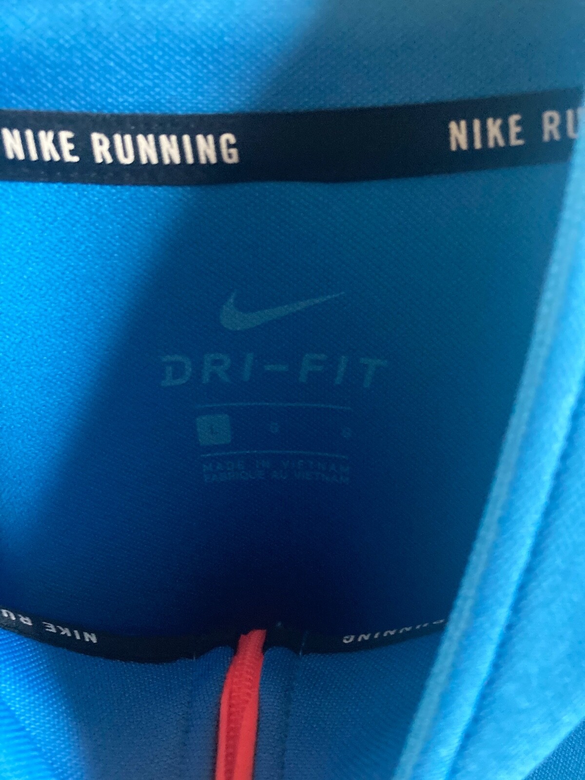 Mens Nike Racer Dri-Fit Quarter Zip Pullover w Thumb slits 648588-436 Size Large gallery