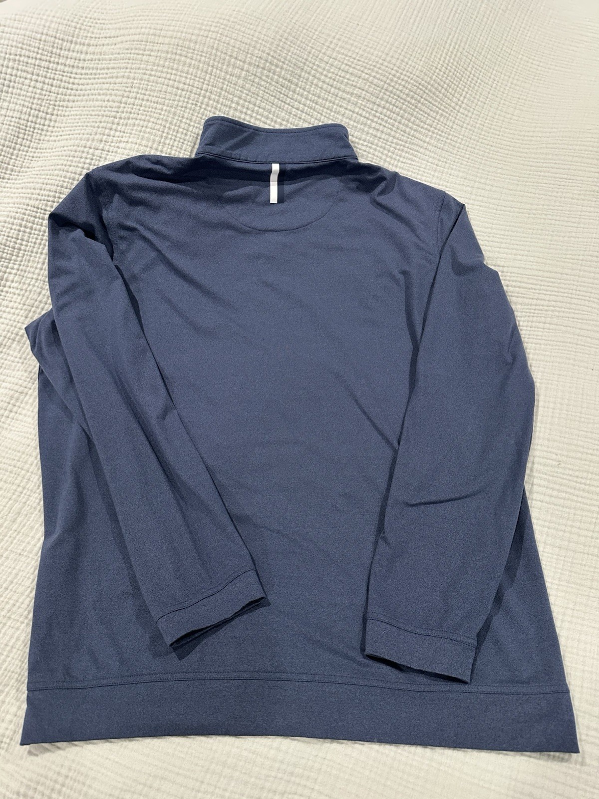 Rhoback 1/4 Zip Pullover Mens L Heather Blue Performance Stretch Q-Zip Golf gallery