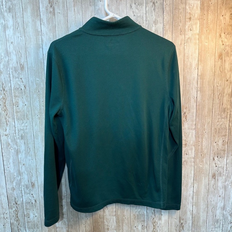 J. Crew Performance Mens Athletic Long Sleeve Pullover 1/4 Zip Dark Green Size S gallery