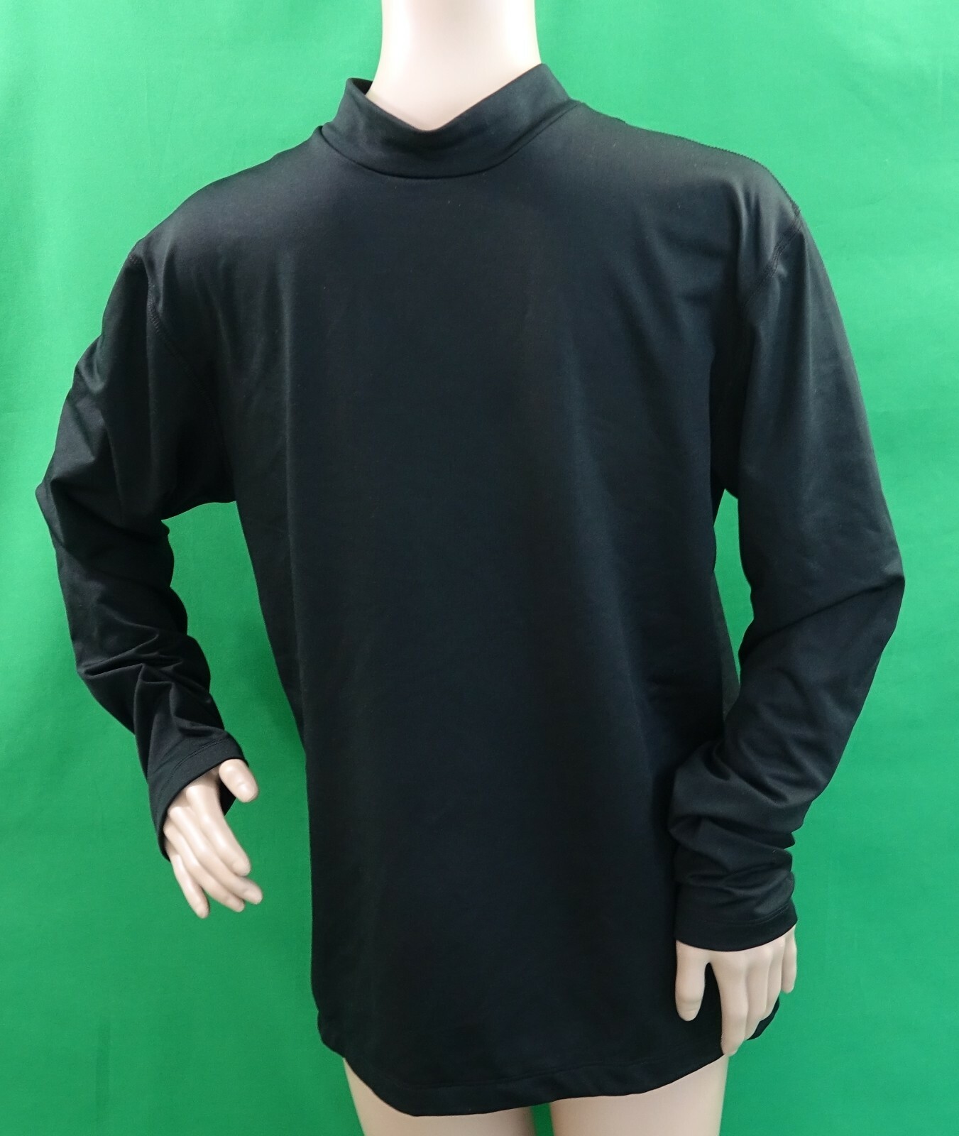 ColdPruf Men's Quest Performance Base Layer Long Sleeve Mock Neck Black top,L gallery