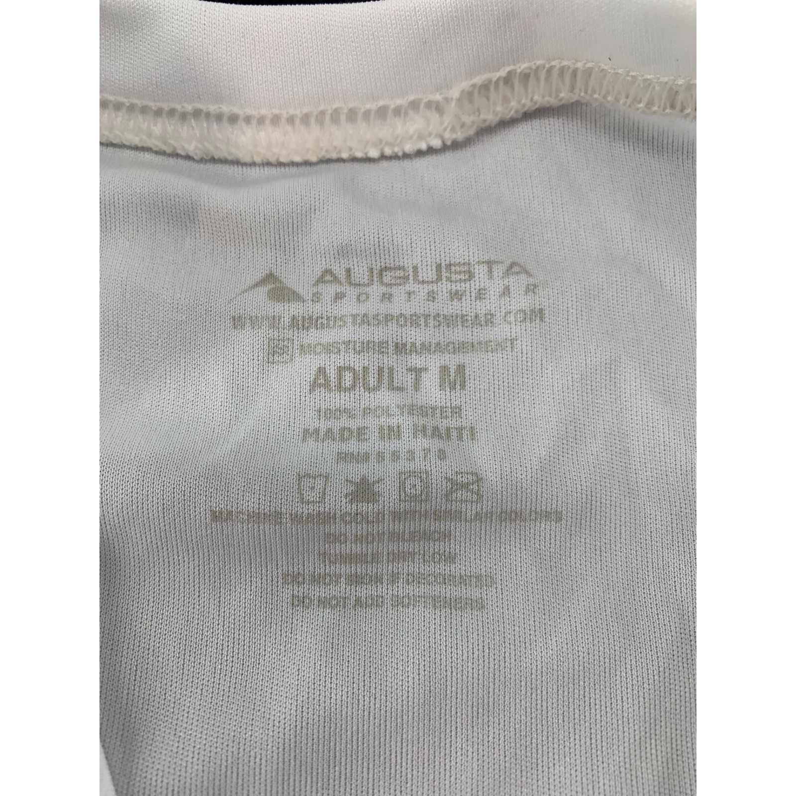 Augusta Sportswear Attain Wicking Shirt Adult M White Short Sleeve Athletic gallery