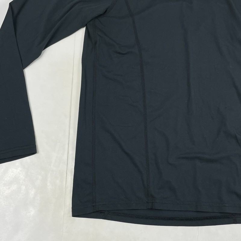 REI Shirt Mens Medium Black 1/4 Zip Pullover Baselayer Golf Climbing Workout Gym gallery