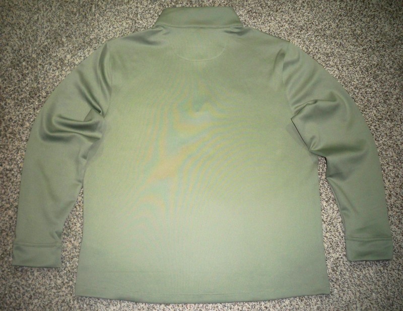 Men's GREG NORMAN Performance 1/4 Zip Pullover XL SLATE GREEN w/Shark Logo gallery