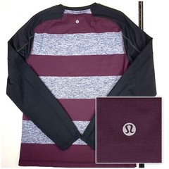 LULULEMON Men’s Surge Warm Crew Long Sleeve Polo Shirt Size MEDIUM MEASUREMENTS