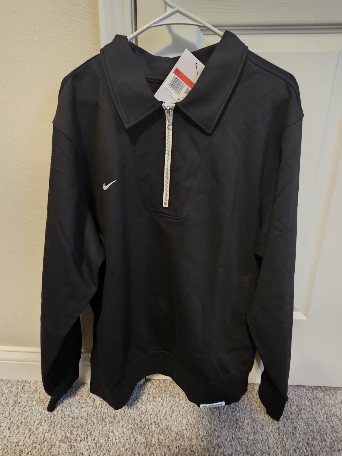 $100 Nike Standard Issue 1/4 Zip Sweatshirt Culture of Football FB6806-010 Men L gallery