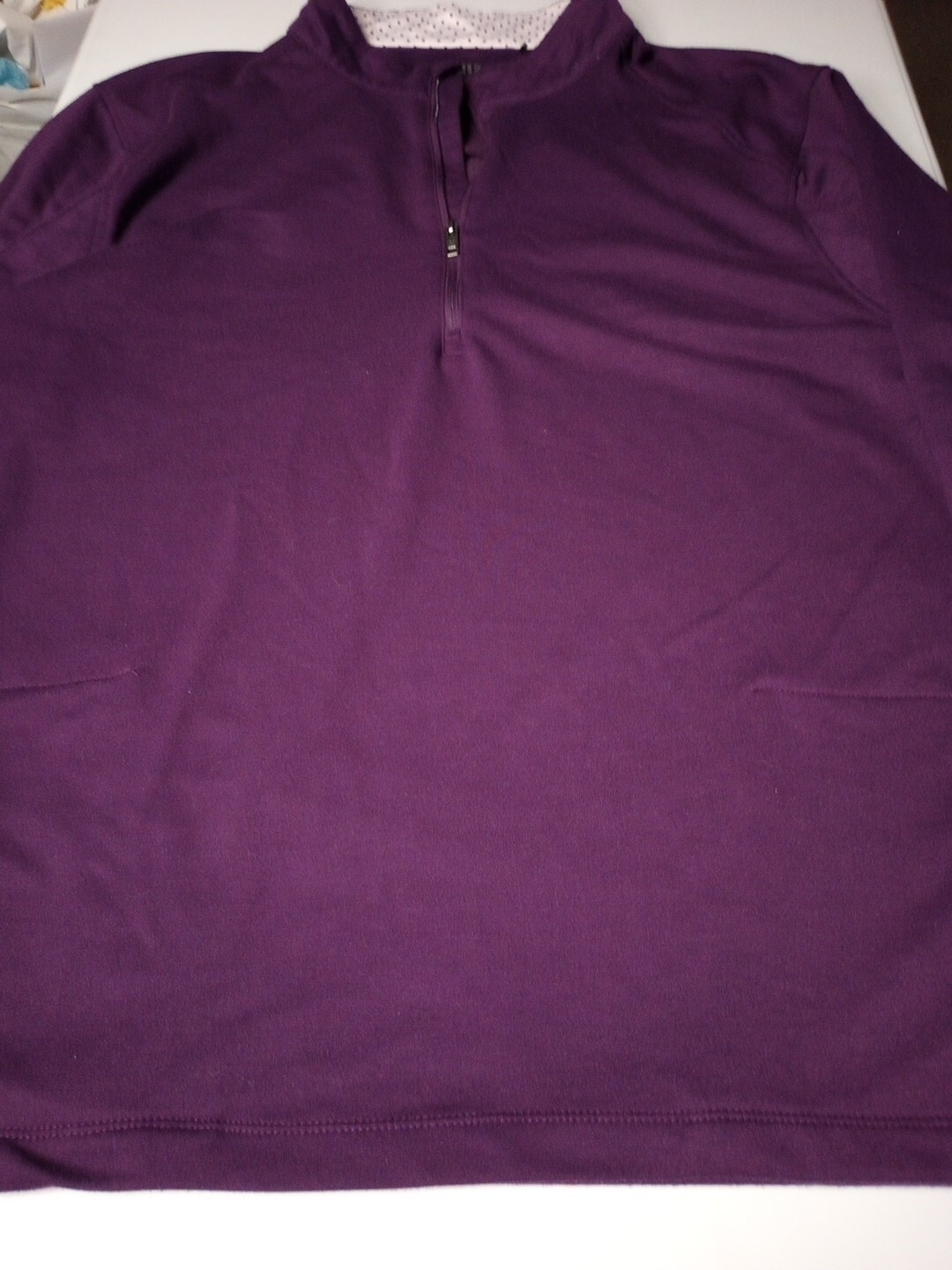 Graham Luxe Pullover Men's 2X-Large Purple 1/4 Quarter Zip Long Sleeves gallery