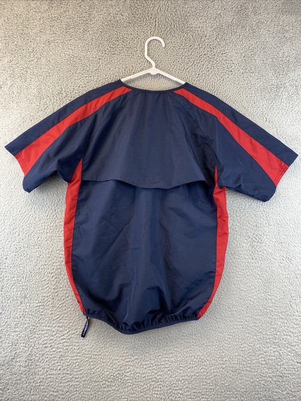 Cooperstown Baseball Short Sleeve Windshirt Mens S Blue Red V Neck Vented /89-58 gallery