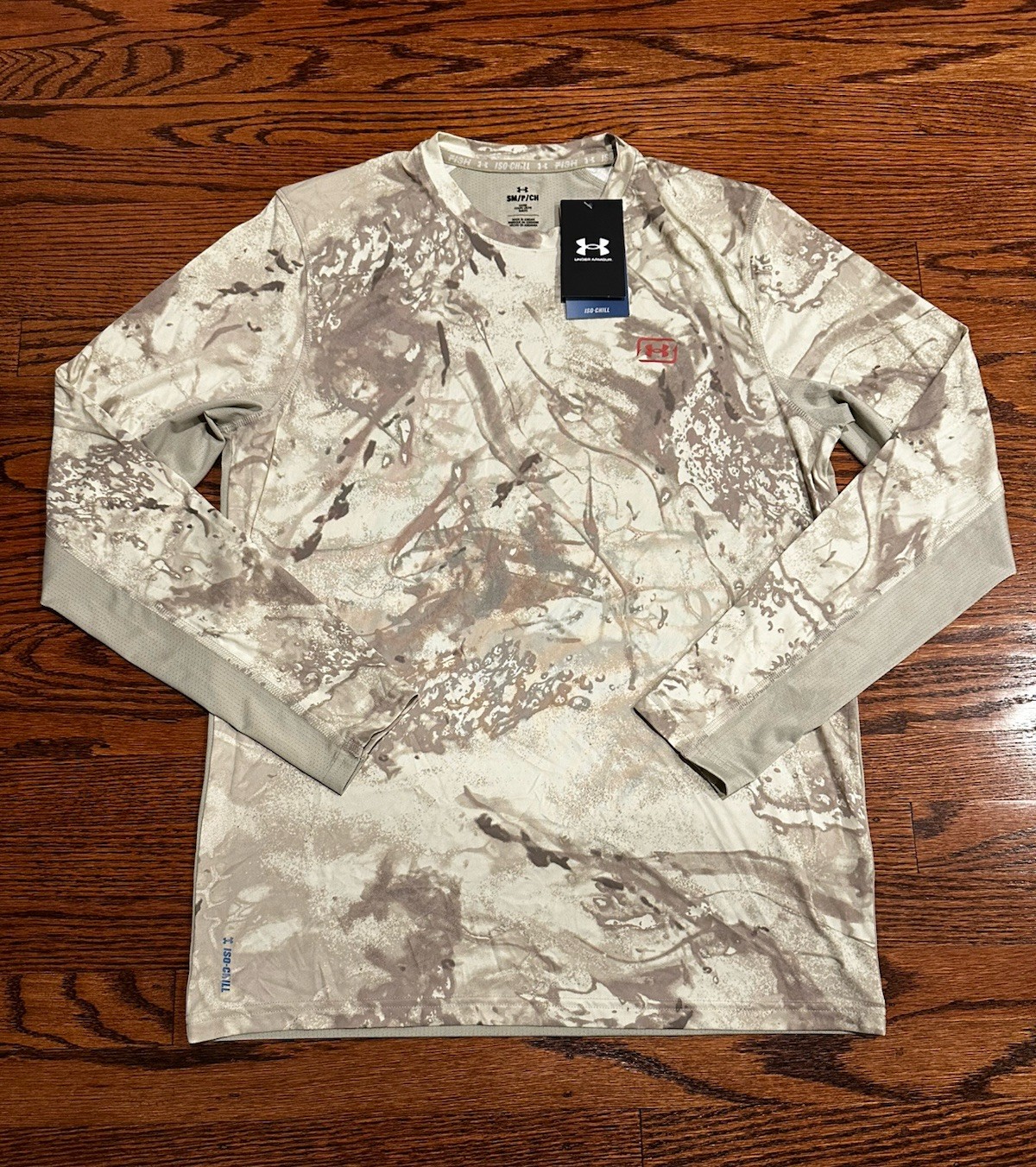 Under Armour Iso Chill Shorebreak Camo LS Shirt Mens Small 1383573-289 NWT gallery