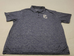 New PG Perfect Game Baseball Polo Button Shirt Men’s Blue 2 Extra Large 2 XL NOS