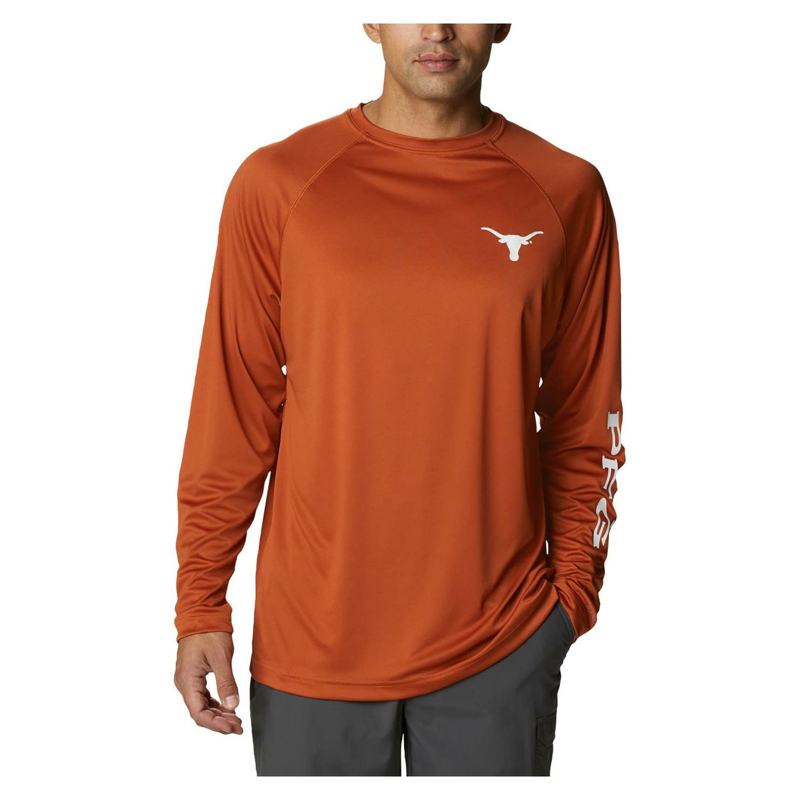 Columbia Men's Texas Longhorns Terminal Tackle Long Sleeve PFG Top 2XT 3XT gallery