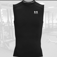 Under Armour Men’s UA HeatGear Compression Shirt, Sleeveless, Tank Top Small