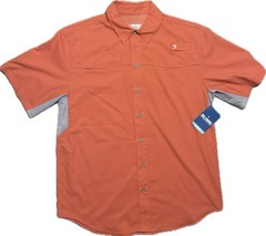 Reel Legends Men’s Mariner Spiced Coral Performance Shirt Sz M NWT