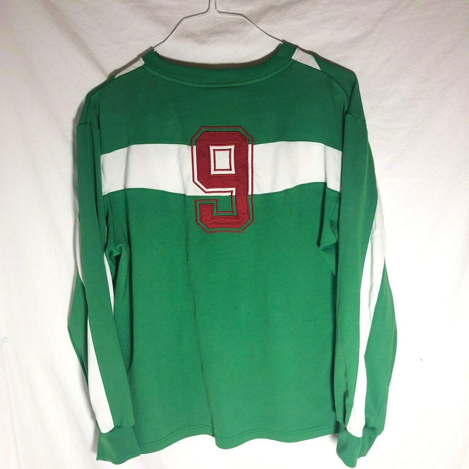 Mens Nike Green White Horizontal Stripe Long Sleeve 9 Brazil gallery