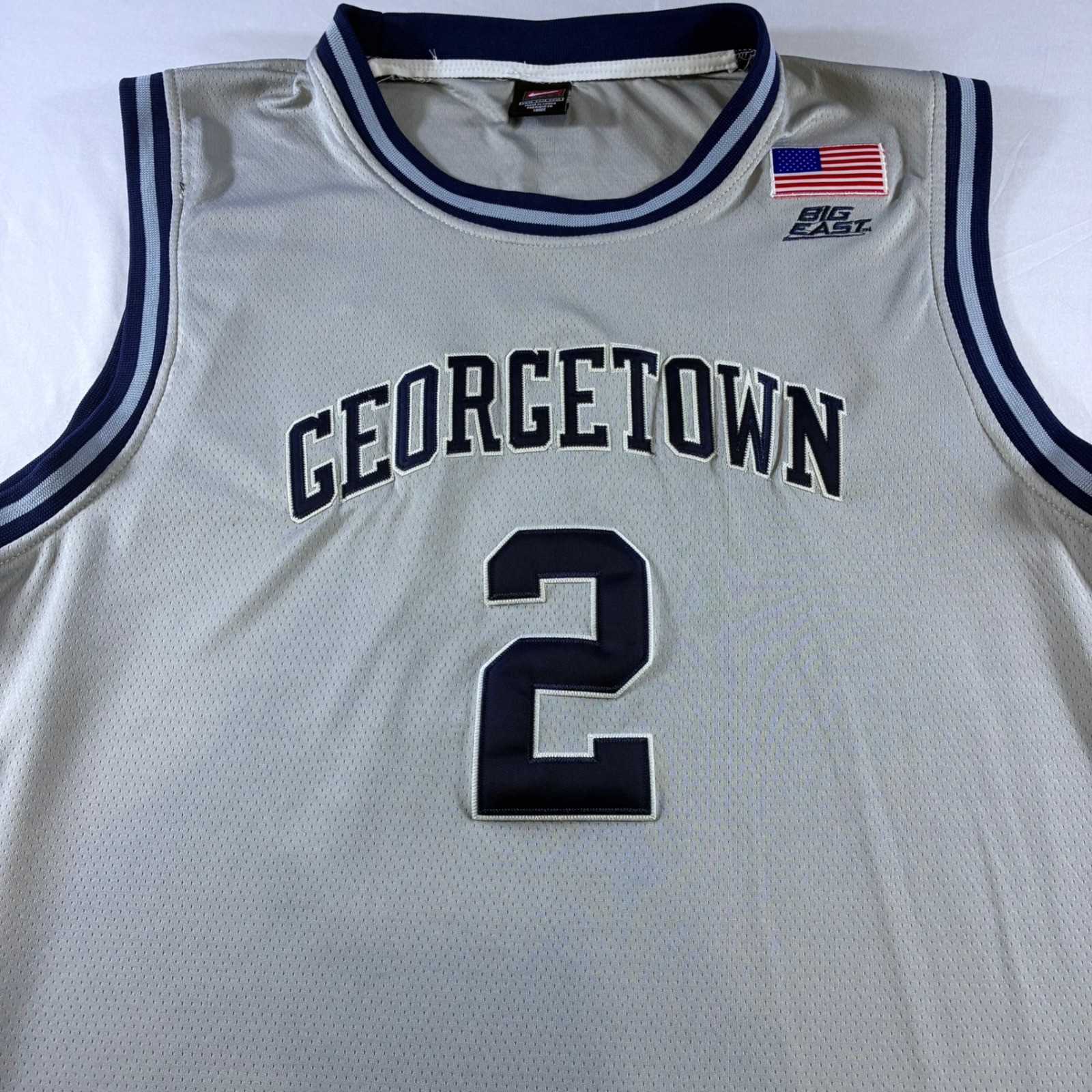 Nike Georgetown Hoyas Mac McClung #2 Basketball Jersey Grey XXXL Big East Mens gallery