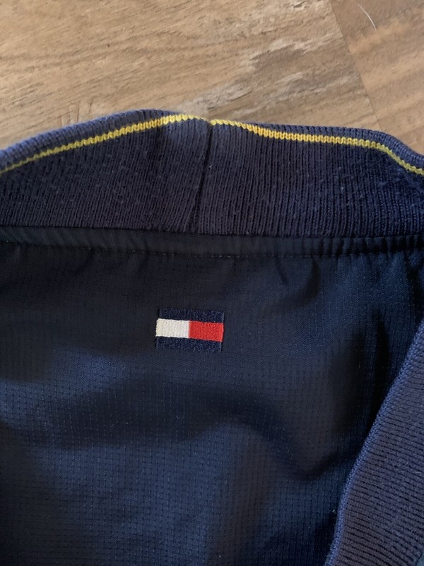 Vintage Tommy Hilfiger Golf Reversible Windbreaker Pullover Top Sz L Large Plaid gallery