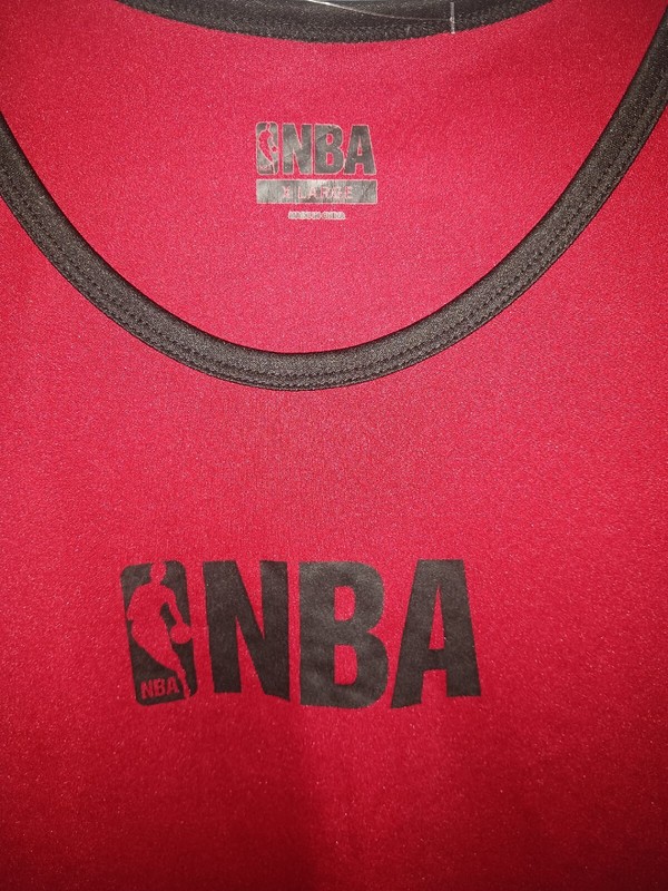 NBA Basketball Sleeveless Shirt Tank Top XL Red NWT gallery