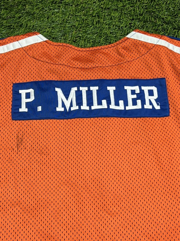 P Miller Denim Collection Zip Up Baseball Jersey Men's L Blue Vintage Y2K gallery