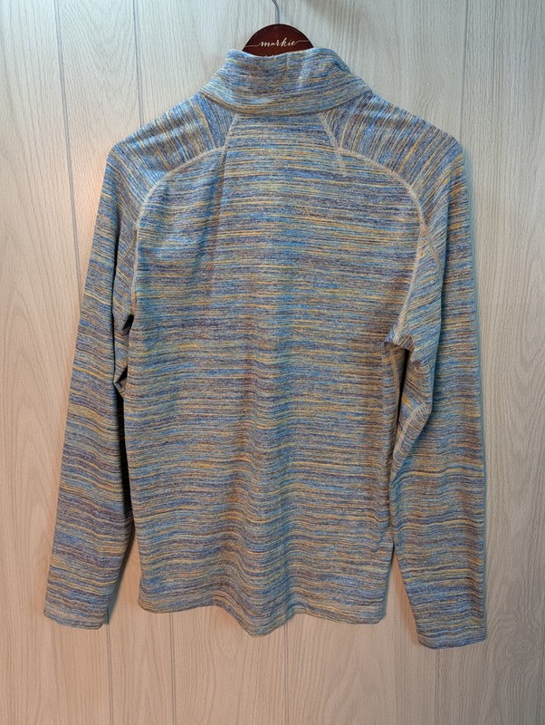 Lululemon Surge Warm 1/2 Zip Pullover Space Dye Camo Deep Navy Alberta Medium gallery