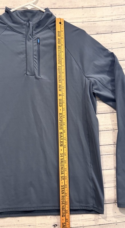 JANJI Mens Running Jacket Sz M 1/4 Zip Merino Blend Long Sleeve Rover Stretch gallery