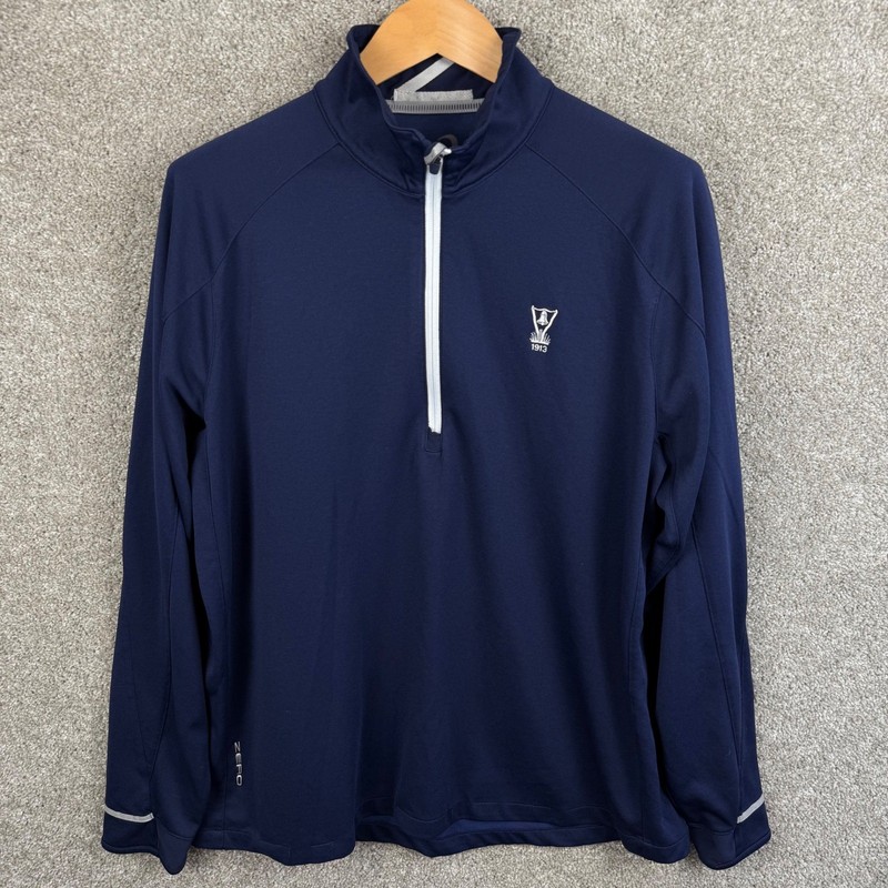 Zero Restriction Mens XL Navy Blue 1/4 Zip Golf Pullover Lightweight gallery
