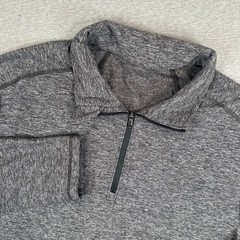 Lululemon 1/2 Zip Pullover Mens Large Grey Training Top Metal Vent Tech Stretch