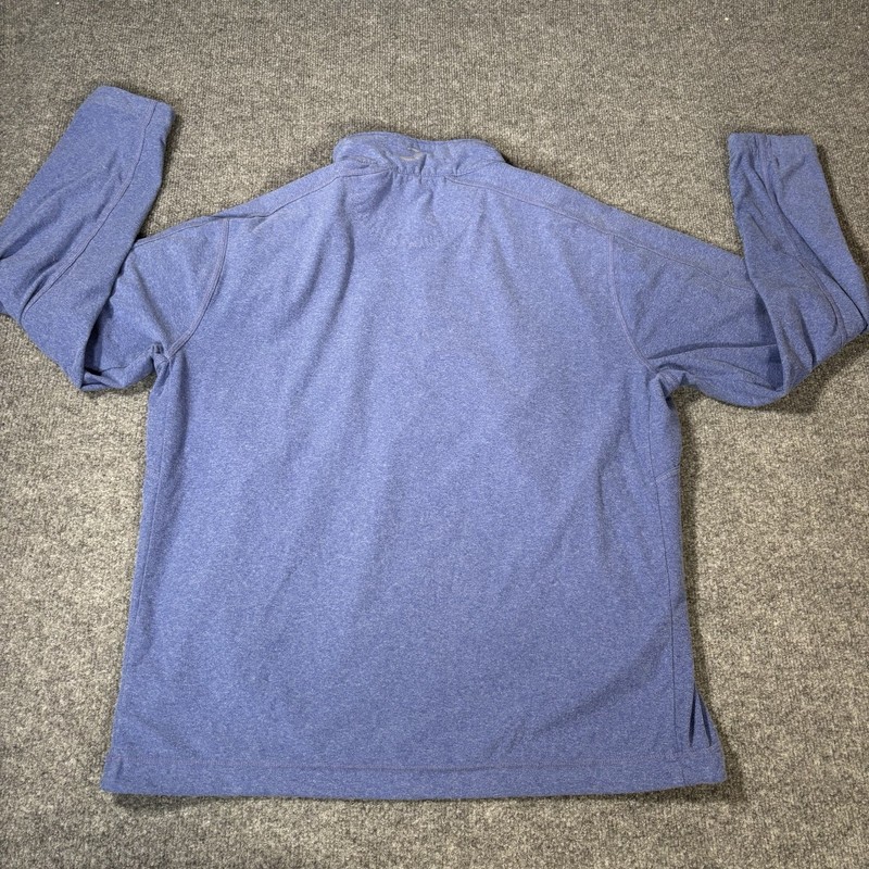 Zero Restriction Tour Series 1/4 Zip Pullover Mens Large Blue Fleece Stretch gallery
