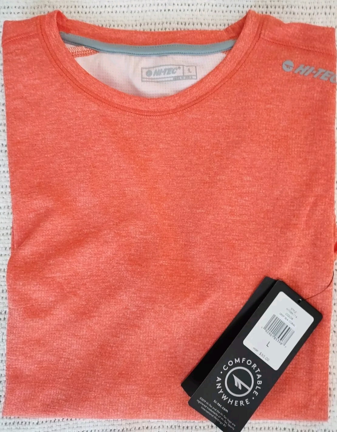 HI-TEC Men's UPF Sun Protection Stretch Thermal Shirt - ORANGE - LG (NEW) gallery