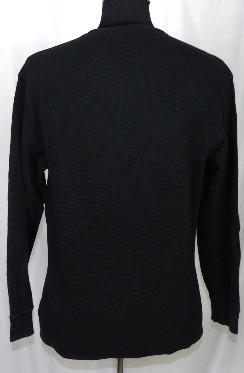 Polo Ralph Lauren Long Sleeved Black Waffle Knit Thermal Shirt Men's Large gallery