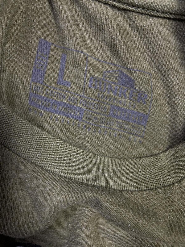 Hunker Brand Large GI Joe Demo Olive Green Graphic T-Shirt Approx. 21x27.5 in gallery