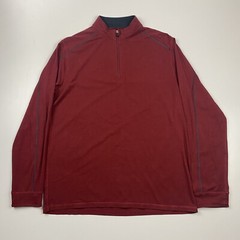 Tasc Mens Bamboo Performance Technology Long Sleeve 1/4 Zip Pullover Size Medium