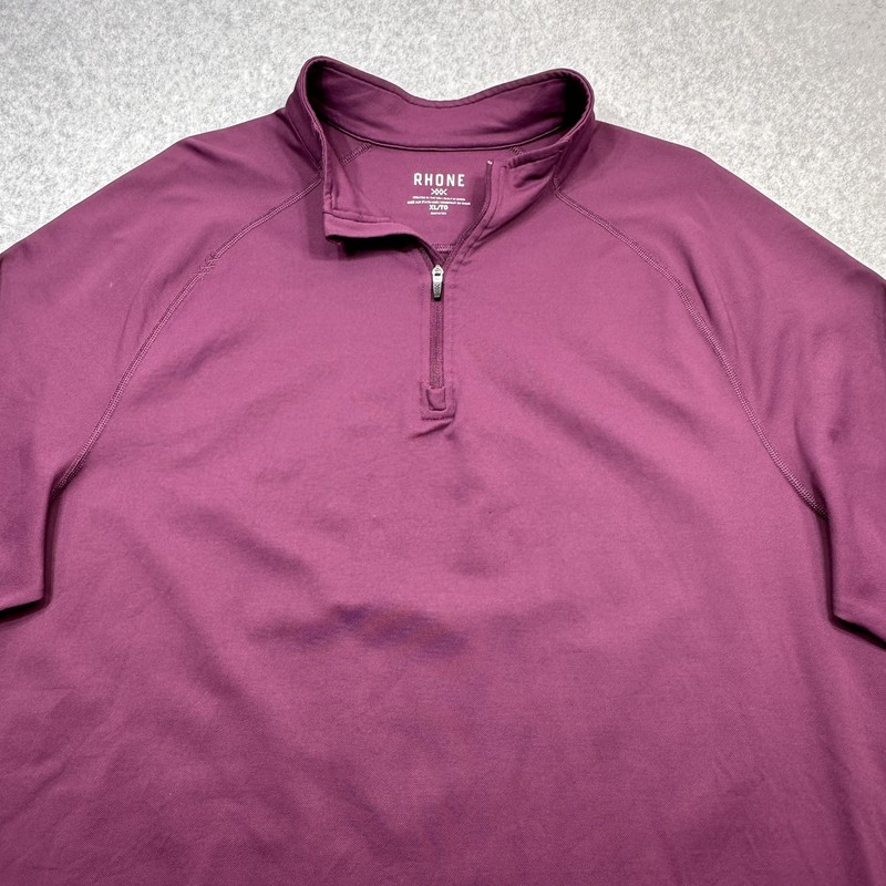 Rhone Session 1/4 Zip Pullover Mens XL Purple Long Sleeve Athletic Performance gallery