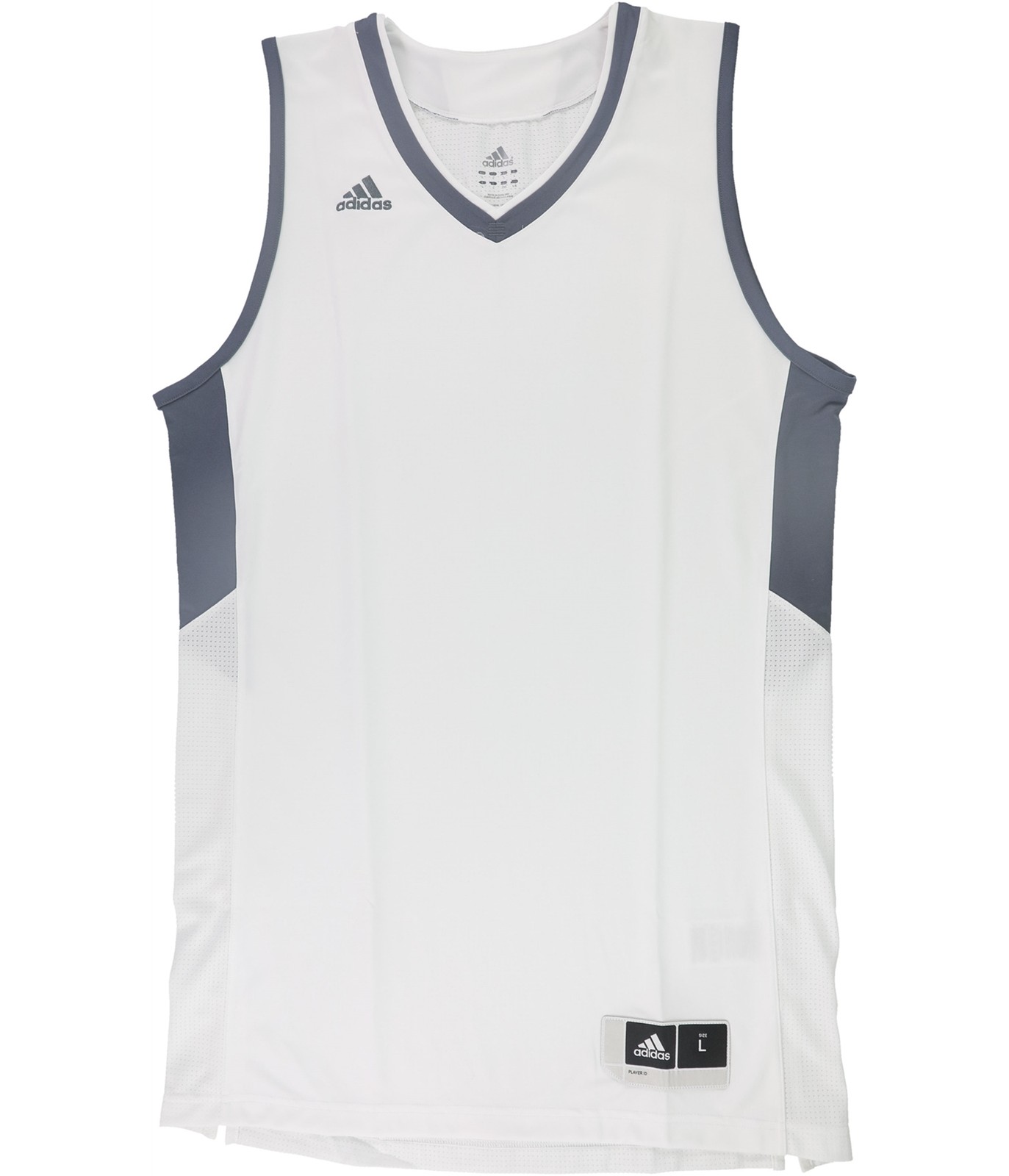 Adidas Mens Two-Tone Jersey, whtgry, L gallery