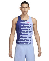 Nike 2023 Aeroswift Pro Elite Running Track Field Singlet DV7715-455 Mens Size M