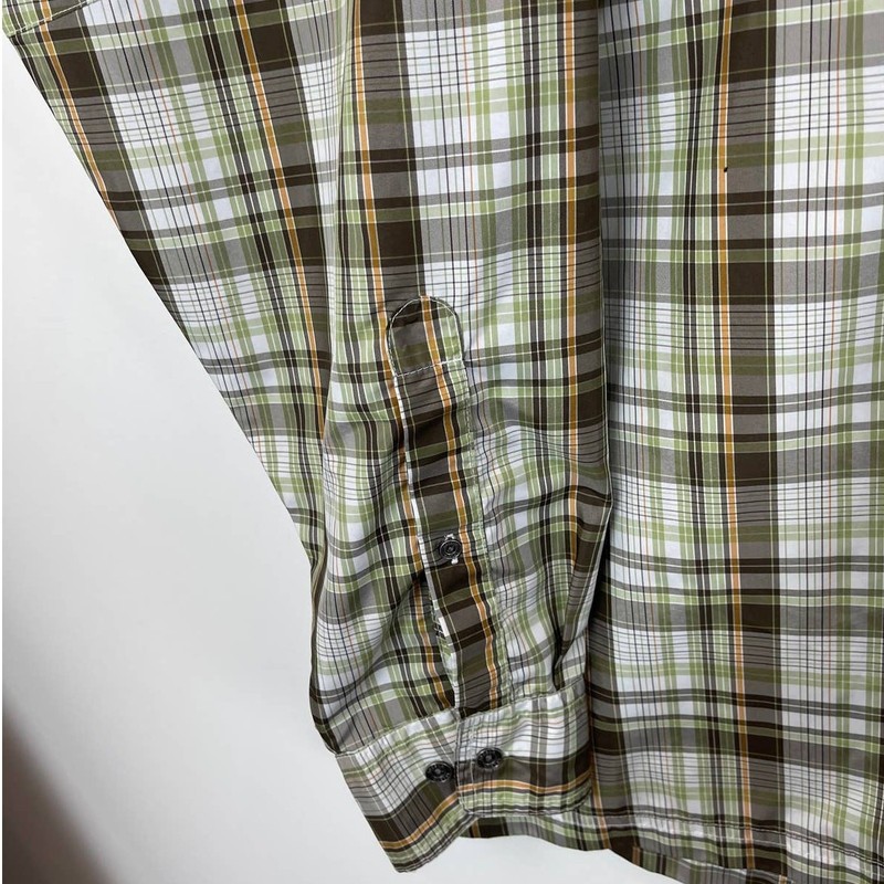 Ascend Vented Performance Plaid Long Sleeve Button Shirt Mens 2XL gallery