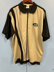 Vintage Nike Jersey Large Gray Shooting Warm Up Full Zip Basketball Swoosh 90s