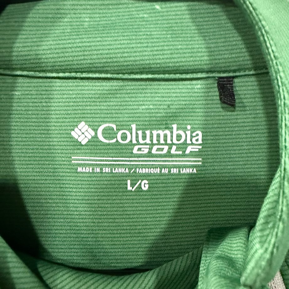 Columbia Golf 1/4 Zip Pullover Men’s L Green Spartans Logo Long Sleeve gallery