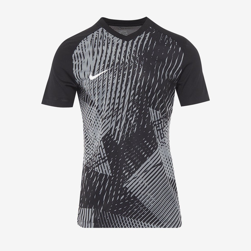 Nike Men's Dri-FIT Precision VI SS Slim Fit Black Silver Soccer Jersey Size XL gallery