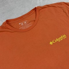 Columbia PFG T-Shirt Mens XL Orange Graphic Bluefin Tuna Fishing Logo Jersey