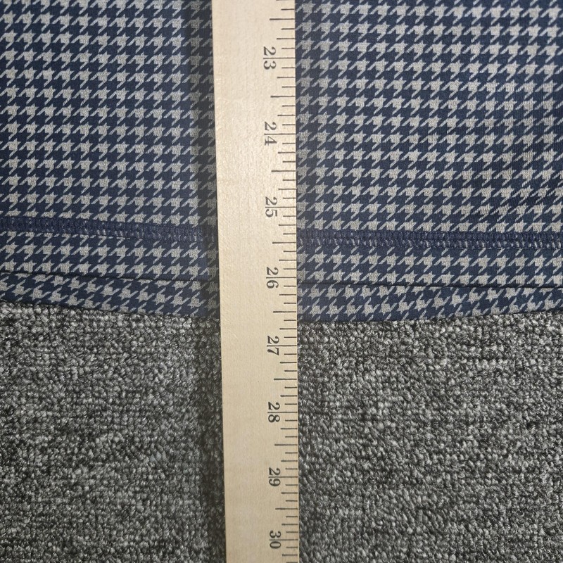 Vineyard Vines Jim Nantz Pullover Mens Medium Blue Houndstooth 1/4 Zip gallery