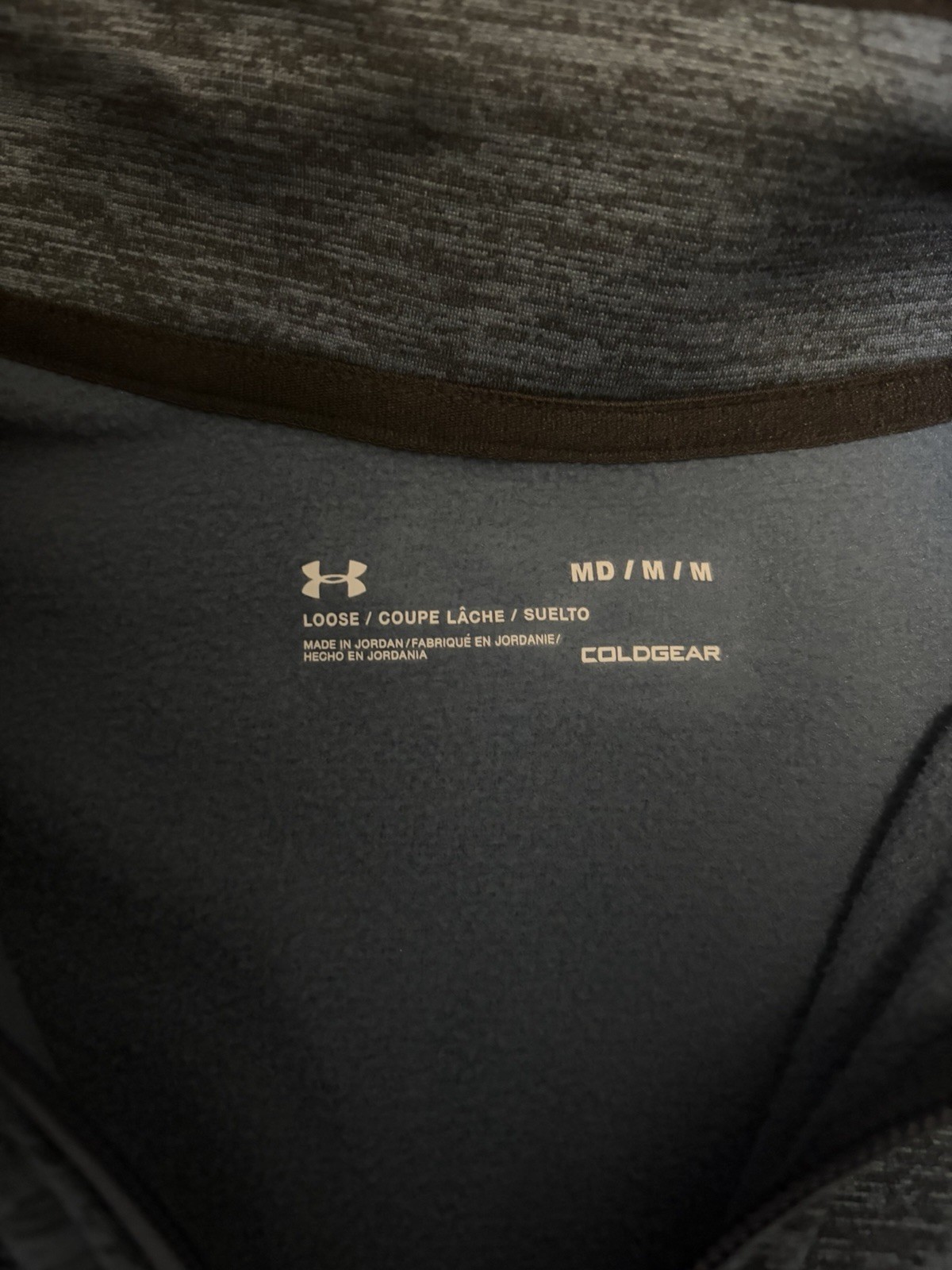 Under Armour ColdGear 1/4 Zip Pullover Gray Men’s Medium gallery