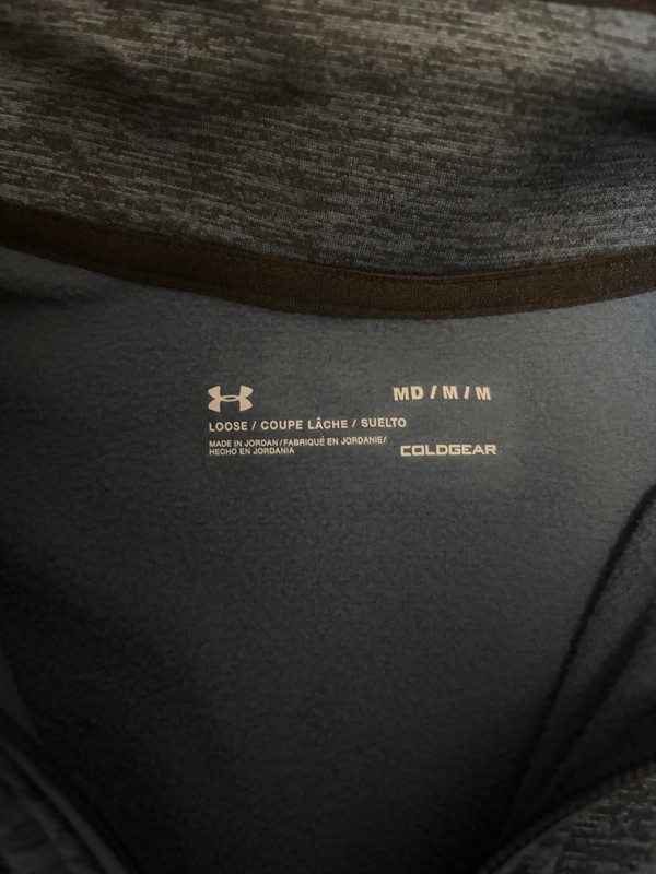 Under Armour ColdGear 1/4 Zip Pullover Gray Men’s Medium gallery