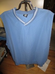 Men’s Nike Golf Blue Pullover V Neck Windbreaker Vest Size L Excellent Condition