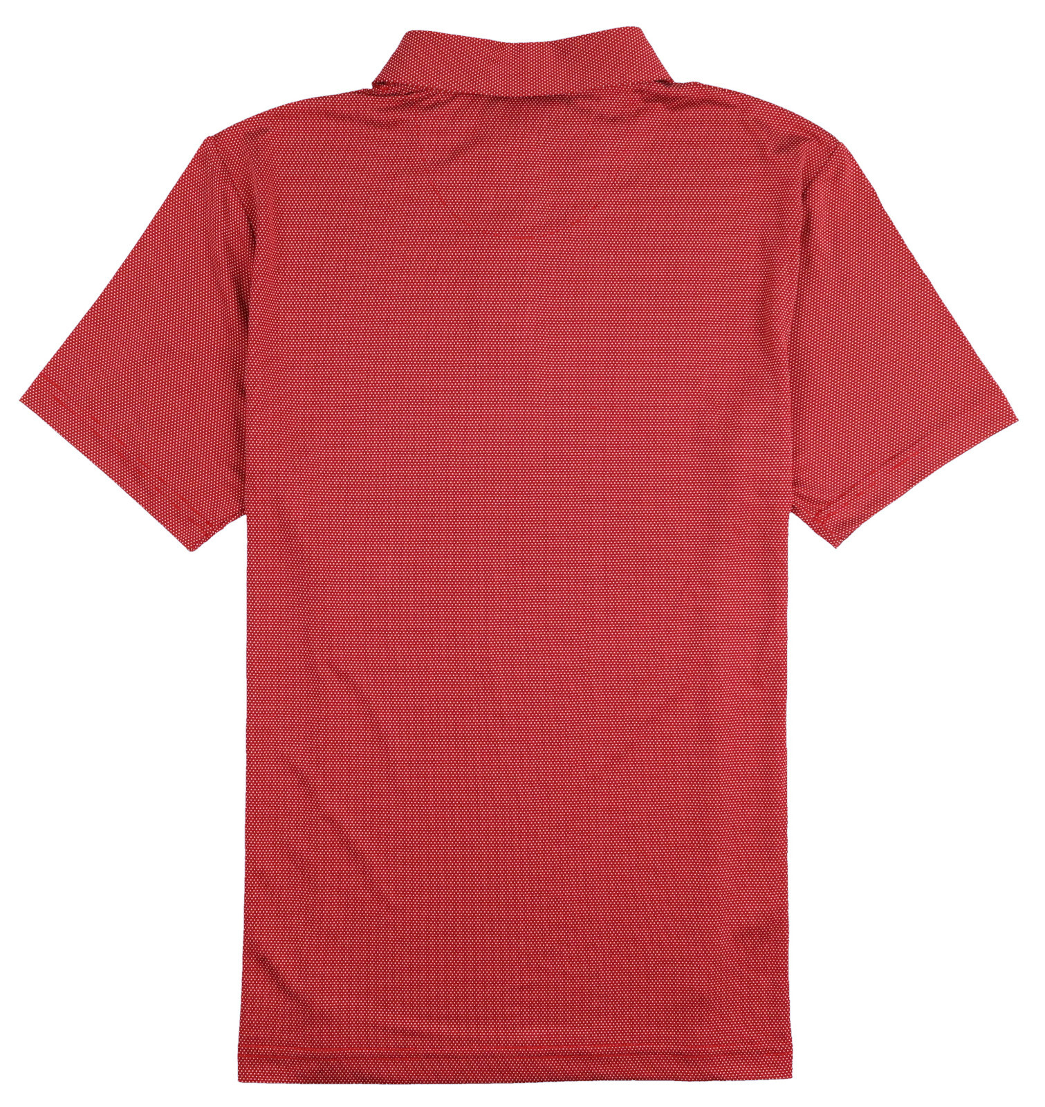 PGA TOUR Birdseye Textured Polo Golf Shirt sz S Small Chili Pepper Red gallery