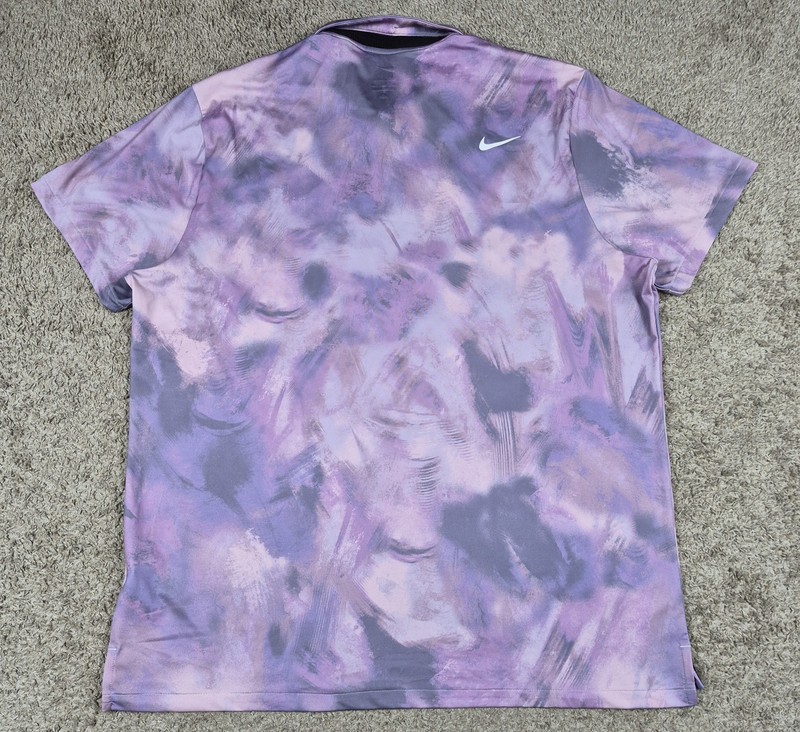 Nike Dri-Fit Tour Ombre Golf Polo Shirt Purple FD5935-509 Daybreak Men's Size XL gallery