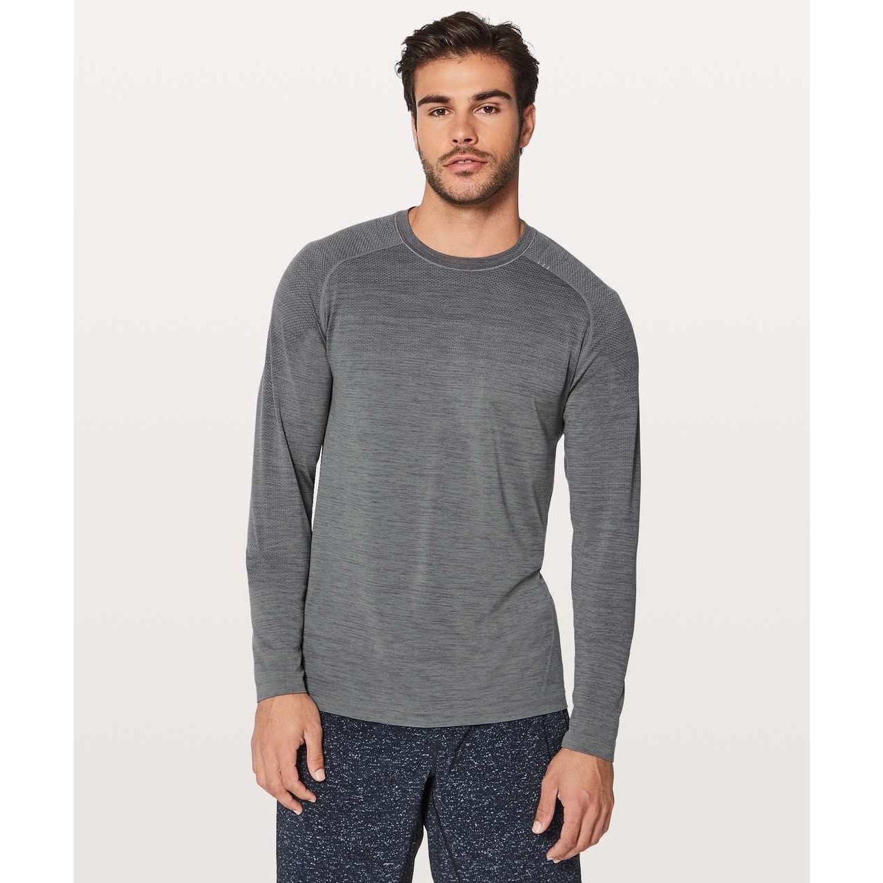Lululemon Metal Vent Tech Long Sleeve Anchor / Asphalt Grey Size XXL gallery