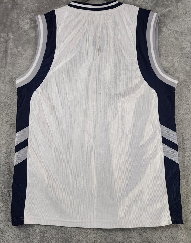 Big Land Jersey Shirt Mens XL White Navy Blue New York 69 Basketball Snap Sides gallery