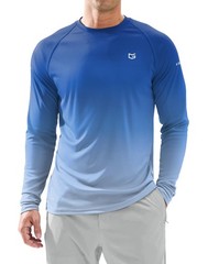 Men’s Sun Protection Long Sleeve Shirts UPF 50+ Rash Guard for Men SPF UV Fis…